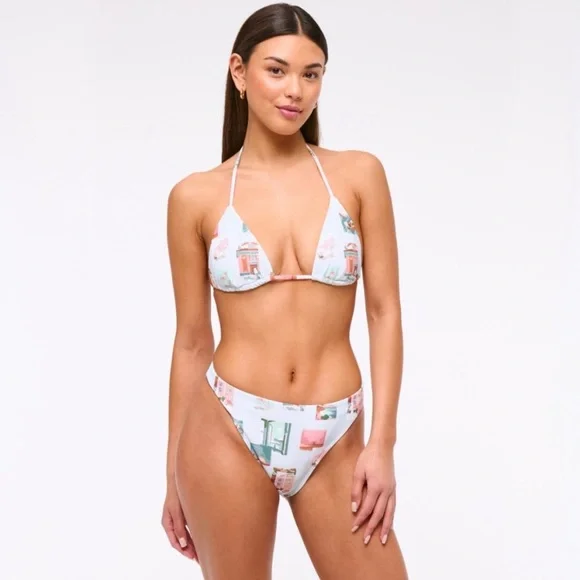 triangle mid rise high-leg bikini - Picture 8 of 13